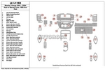 Накладки на торпеду Mazda Tribute 2001-2004 Auto or ручной ., с подлокотником Console