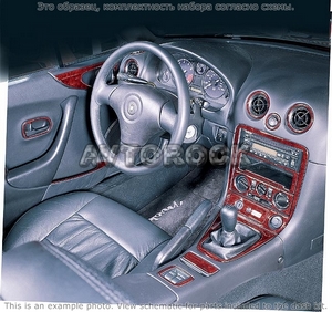 Накладки на торпеду Mazda Miata 2001-2005 с дверные панели, 21 элементов. - Автоаксессуары и тюнинг