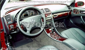 Накладки на торпеду Mercedes Benz CLK 1998-2002 полный набор, твердая крыша - Автоаксессуары и тюнинг