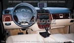 Накладки на торпеду Mercedes Benz M Class 2002-2005 полный набор