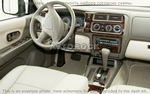 Накладки на торпеду Mitsubishi Pajero/паджеро Sport/Montero Sport 1998-2008 с Overhead, с Sunroof, 28 элементов.