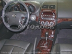 Накладки на торпеду Nissan Altima 2002-2002 базовый набор, 17 элементов.