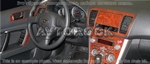 Накладки на торпеду Subaru Legacy/Легаси 2007-2009 полный набор, Автоматическая коробка передач, авто AC