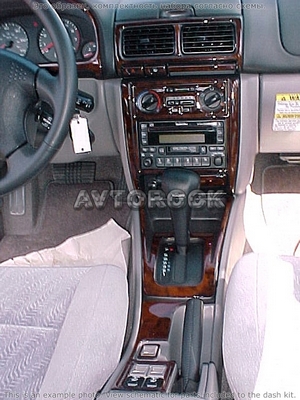 Накладки на торпеду Subaru Forester/форестер 1998-2002 АКПП, базовый набор, 16 элементов. - Автоаксессуары и тюнинг