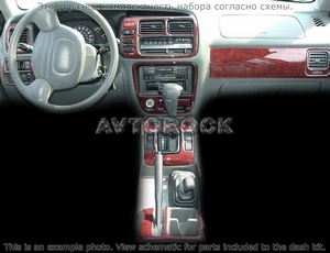 Накладки на торпеду Suzuki Grand/Грандр Vitara/гранд витара 1999-2002 Suzuki Grи Vitara/XL7, 1999-UP, ручной, полный набор, 4 двери - Автоаксессуары и тюнинг