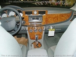 Накладки на торпеду Chrysler Sebring 2007-UP базовый набор, Автоматическая коробка передач, с двернами панелями