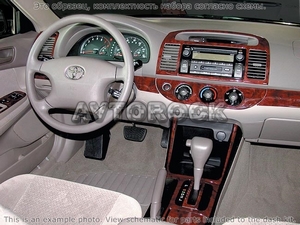 Накладки на торпеду Toyota Camry/Камри 2005-2006 полный набор, Автоматическая коробка передач, без навигации система, без OEM - Автоаксессуары и тюнинг