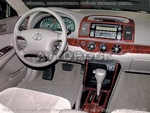 Накладки на торпеду Toyota Camry/Камри 2002-2004 базовый набор, без навигации система, без OEM