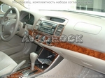 Накладки на торпеду Toyota Camry/Камри 2005-2006 базовый набор, без навигации система, без OEM