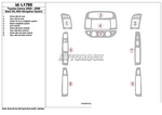 Накладки на торпеду Toyota Camry/Камри 2005-2006 базовый набор, с навигацией система, без OEM