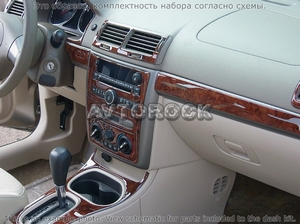 Накладки на торпеду Chevrolet Cobalt 2005-UP седан, Автоматическая коробка передач - Автоаксессуары и тюнинг