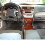 Накладки на торпеду Toyota Camry/Камри 2007-2010 полный набор, 4 Cyl. с навигацией