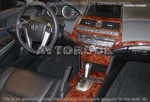 Накладки на торпеду Honda Accord/Аккорд 2008-2012 полный набор, 4 двери, ручной AC Control