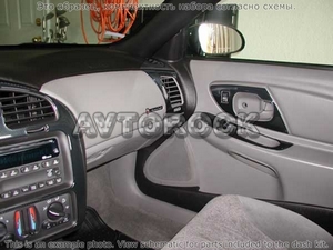 Накладки на торпеду Chevrolet Monte Carlo 2000-2005 полный набор, 16 элементов. - Автоаксессуары и тюнинг