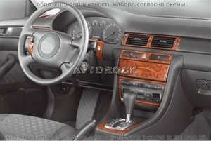 Накладки на торпеду Audi A6 1997-2001 полный набор. - Автоаксессуары и тюнинг