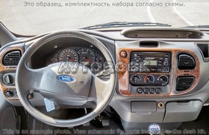 Накладки на торпеду Ford Transit/транзит 2000-2006 полный набор. - Автоаксессуары и тюнинг