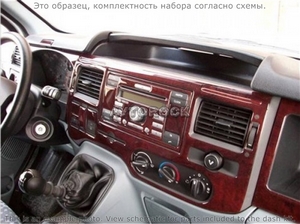 Накладки на торпеду Ford Transit/транзит 2006-2010 полный набор. - Автоаксессуары и тюнинг