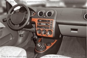 Накладки на торпеду Ford Fiesta 2002-2005 полный набор. - Автоаксессуары и тюнинг