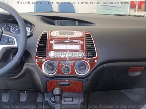 Накладки на торпеду Hyundai i20 2008-2014 полный набор. - Автоаксессуары и тюнинг