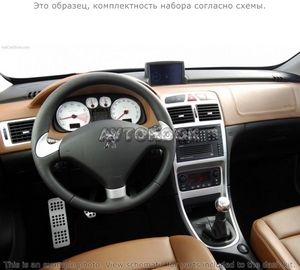 Накладки на торпеду Peugeot 307 2001-2008 полный набор. - Автоаксессуары и тюнинг