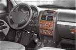 Накладки на торпеду Renault Clio/Клио 2001-2005 полный набор.