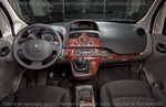 Накладки на торпеду Renault Kangoo/кангу 2008-UP полный набор.