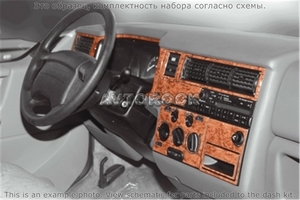 Накладки на торпеду Volkswagen Transporter T4 1995-1998 полный набор. ID:32915qw - Автоаксессуары и тюнинг