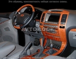 Накладки на торпеду Lexus GX 2007-2009 без навигационной системы, 23 элемента.