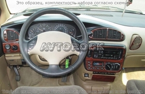 Накладки на торпеду Dodge Caravan 1996-2000 полный набор, 3 двери - Автоаксессуары и тюнинг