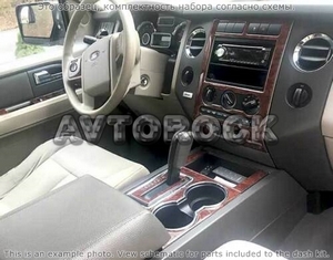 Накладки на торпеду Ford Expedition 2007-UP полный набор, ручной AC Control - Автоаксессуары и тюнинг