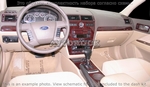 Накладки на торпеду Ford Fusion 2006-2009 с аналоговыми часами, ручной A/C Controls