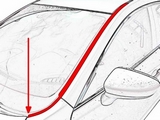 Allest Дефлектор лобового стекла LADA (ваз, лада) X-Ray 16-