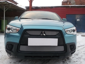 Allest Защита радиатора, хром (2 части) MITSUBISHI (митсубиси) ASX 10-12 - Автоаксессуары и тюнинг