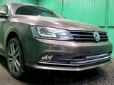 Allest Защита радиатора, хром (3 части) с парктроником VW Jetta/джетта VI 14-