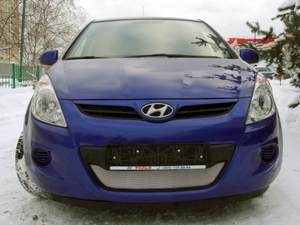 Allest Защита радиатора, хром HYUNDAI (хендай) i20 09-12 - Автоаксессуары и тюнинг