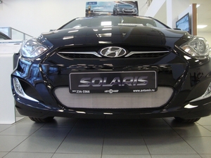 Allest Защита радиатора, хром HYUNDAI (хендай) Solaris 10-13 - Автоаксессуары и тюнинг