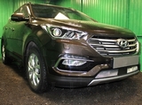 Allest Защита радиатора, хром (с датчиком ACC) HYUNDAI (хендай) Santa FE 15-