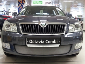 Allest Защита радиатора, хром SKODA (шкода) Octavia 09-12 - Автоаксессуары и тюнинг