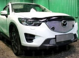 Allest Защита радиатора Optimal, хром, верх (с парктроником) (3D) MAZDA (мазда) CX-5/CX 5 15-