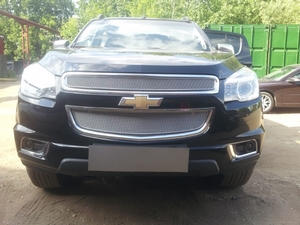 Allest Защита радиатора Premium, хром, 2 части CHEVROLET (шевроле) TrailBlazer 13- - Автоаксессуары и тюнинг