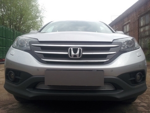 Allest Защита радиатора Premium, хром (2.0) HONDA (хонда) CRV 12-15 - Автоаксессуары и тюнинг