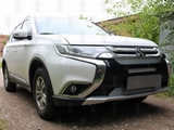 Allest Защита радиатора Premium, хром, 3 части MITSUBISHI (митсубиси) Outlander/оутлендер 15-