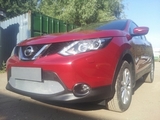 Allest Защита радиатора Premium, хром (без парктроников) NISSAN (ниссан) Qashqai/кашкай +2/кашкай 14-