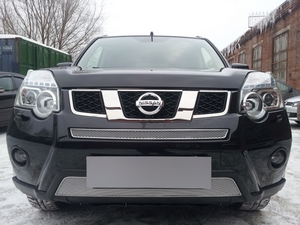 Allest Защита радиатора Premium, хром, низ NISSAN (ниссан) X-Trail 11-13 - Автоаксессуары и тюнинг