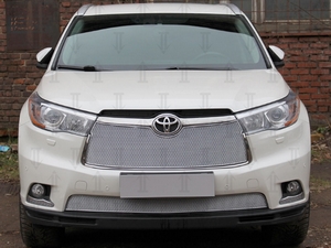 Allest Защита радиатора Premium, хром, низ TOYOTA (тойота) Highlander 14- - Автоаксессуары и тюнинг