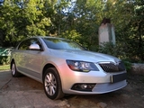 Allest Защита радиатора Premium, хром SKODA (шкода) Superb/Суперб 13-15