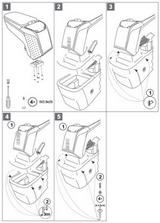 Armster Подлокотник в сборе Armster 2, серый OPEL (опель) Astra/астра J 10-