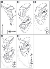 Armster Подлокотник в сборе Armster 2, серый OPEL (опель) Zafira/зафира 12-