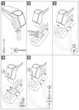 Armster Подлокотник в сборе Armster 2, серый SKODA (шкода) Fabia/Фабия 07-11