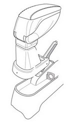 Armster Подлокотник в сборе Armster (адаптер+бокс черн. 07917-M) MAZDA (мазда) 2 07-